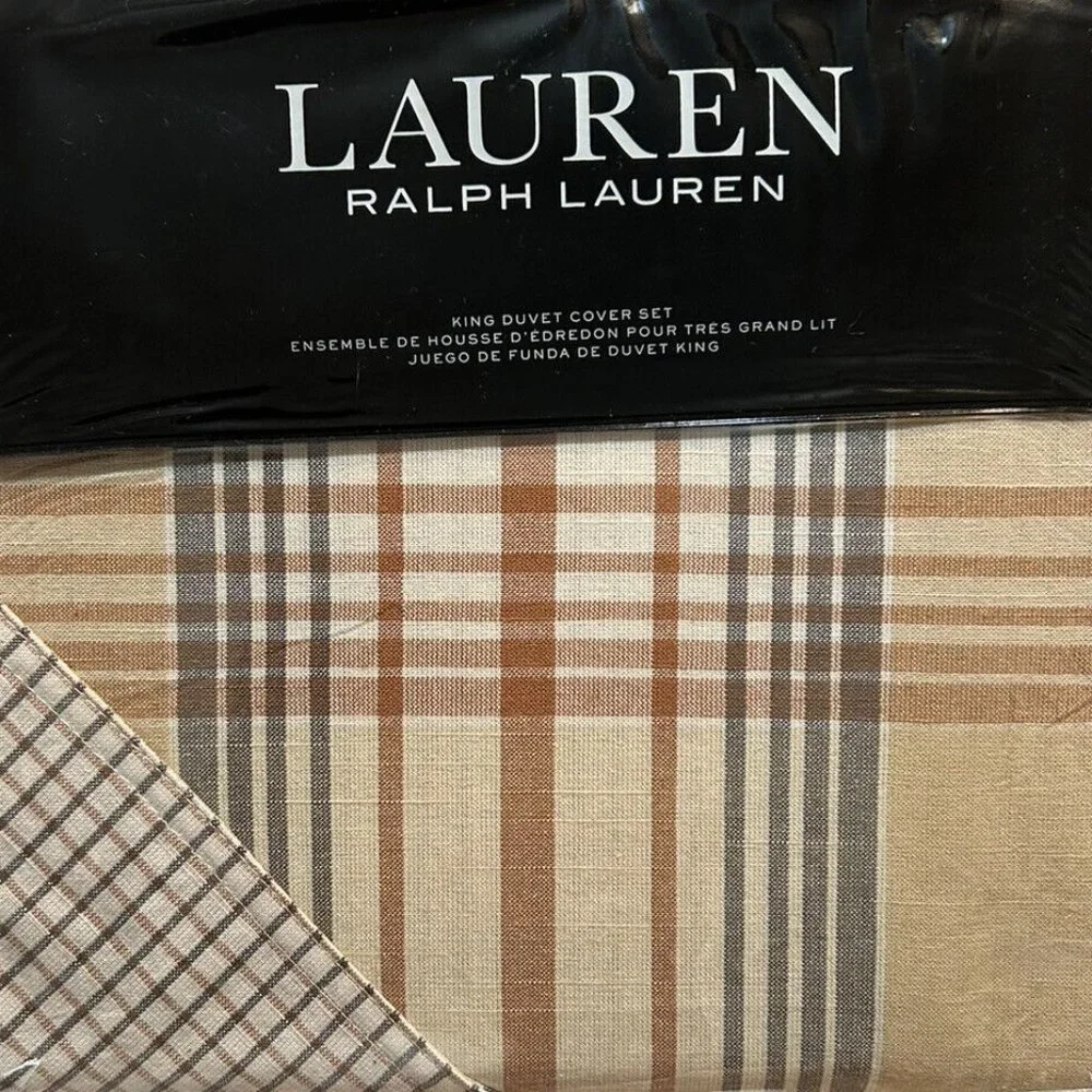 Lauren Ralph Lauren Jackson Plaid Reversible Duvet Cover Set